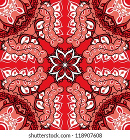 vector seamless colorful floral pattern background