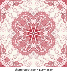 vector seamless colorful floral pattern background