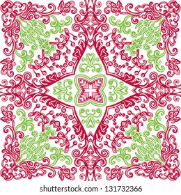vector seamless colorful seamless floral pattern background