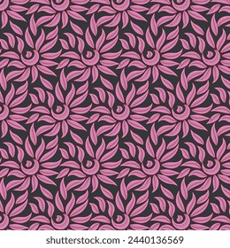 Vector seamless colorful floral pattern for background, textures, fabric, print, textiles, wrapping... Elegant seamless decorative pattern.