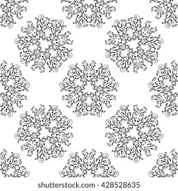 vector seamless colorful floral pattern background