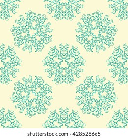 vector seamless colorful floral pattern background