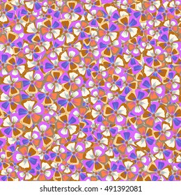 Vector seamless colorful floral pattern. Hand drawn floral texture, motley decorative flowers.