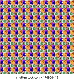 Vector seamless colorful floral pattern. Hand drawn floral texture, motley decorative flowers.