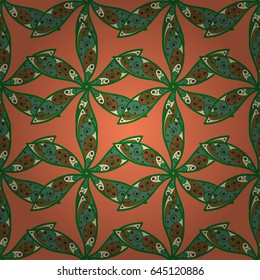 Vector seamless colorful floral pattern. Hand drawn floral texture, blue decorative flowers.