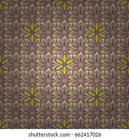  Vector seamless colorful floral pattern.