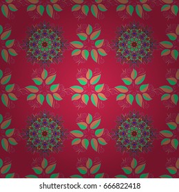 Vector seamless colorful floral pattern. Hand drawn floral texture, decorative flowers.
