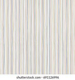 Vector seamless colorful hand-drawn pattern. Abstract background. Vertical lines. Ink strokes. Can be used for wallpaper, surface textures. Simple striped background.  Doodle texture
