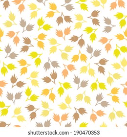 vector seamless colorful leaves wallpaper background pattern design