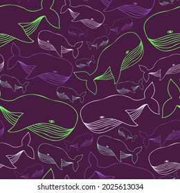 El vector es un patrón de ilustración de caricatura decorativa en violeta oscuro. El diseño es perfecto para pegatinas, insignias, colorantes, ilustraciones, logotipos, iconos, decoraciones
