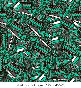 Vector seamless colorful pattern with ethnic motive. Perfectly for wrapping paper, bed linen, textile, fabric, cover, wallpaper, fashion, kids clothing, wall, gift packaging.