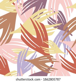 Patrón de colorido sin fisuras vectorial del adorno de flor ornamental abstracto en forma de flor. El diseño es perfecto para sábanas, fondos, papel de envoltura, papel pintado, textiles, superficies