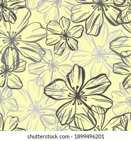 Patrón vectorial sin fisuras colorido de formas florales ornamentales abstractas en colores pastel. El diseño es perfecto para sábanas, fondos, papel de envoltura, papel pintado, textiles, superficies