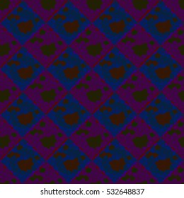 Vector seamless colourful ornamental backdrop made of mosaic. New texture for design work