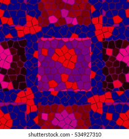 Vector seamless colourful ornamental backdrop made of mosaic. New texture for design work