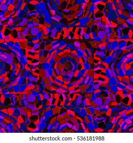 Vector seamless colourful ornamental backdrop made of mosaic. New texture for design work
