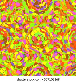 Vector seamless colourful ornamental backdrop made of mosaic. New texture for design work