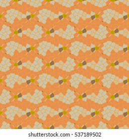 Vector seamless colourful ornamental backdrop made of mosaic. New texture for design work