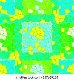 Vector seamless colourful ornamental backdrop made of mosaic. New texture for design work