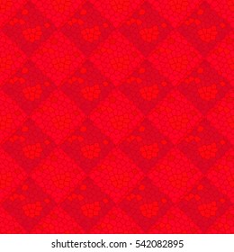 Vector seamless colourful ornamental backdrop made of mosaic. New texture for design work