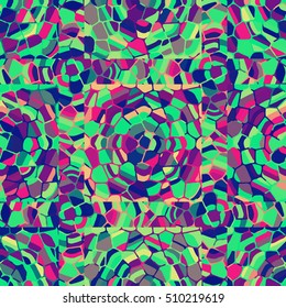 Vector seamless colourful ornamental background made of mosaic.