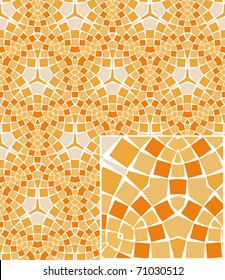 Vector seamless colourful ornamental background made of mosaic.
