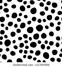 Vector seamless cover with circles. Glitter abstract illustration with blurred drops of rain. Design for textile, fabric, wallpapers.