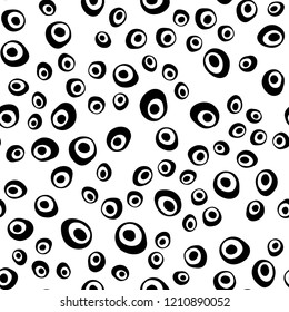 vector seamless cover with circles. Modern abstract illustration with colorful water drops. Pattern for design of window blinds, curtains.
