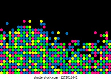 vector seamless cover with circles. Modern abstract illustration with colorful water drops. Template with spots. Blurred decorative design in abstract style with bubbles. Pattern