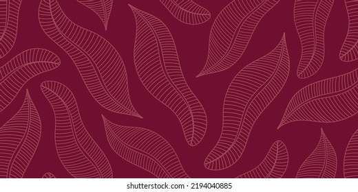 BANDEJA DE CRIMSON SIN PALABRAS DEL VECTOR CON HOJAS DE BANANA ROSA