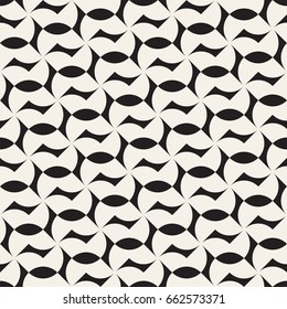 Vector seamless cross tiling pattern. Modern stylish geometric lattice texture. Repeating mosaic abstract background