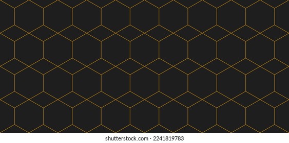 Vector seamless cubic hexagon pattern. Abstract geometric low poly background. Stylish grid texture.