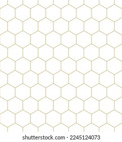 Vector seamless cubic hexagon pattern. Abstract geometric low poly background. Stylish grid texture.
