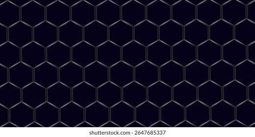 Vector seamless cubic hexagon pattern. Abstract geometric low poly background. Stylish grid texture.