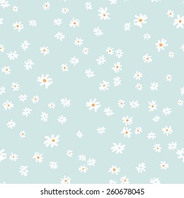 vector seamless cute abstract graphical stylized flower print