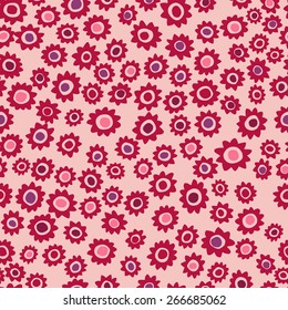 vector seamless cute artistic graphical fantazy flower print