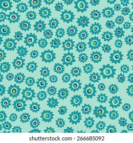 vector seamless cute artistic graphical fantazy flower print