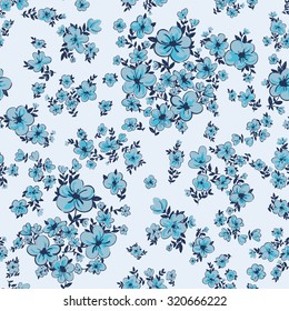 vectorial sin costura, adorable, artesanal, pequeño patrón de flor color marrón. primavera, ánimo de verano, gentil, romántico, naturaleza en flor, fantasía floral. 