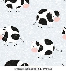 15,847 Cute Cow Pattern Images, Stock Photos & Vectors | Shutterstock