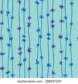 vector seamless cute graphical lines with stars pattern. pastel colors. free hand drawing. gentle illustration.