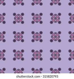 vector seamless cute graphical minimalistic basic geometric pattern, lines, circles, dots, rectangle oval forms background.