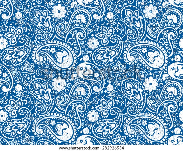 Vector Seamless Cute Graphical Paisley Pattern Stock Vector (royalty 