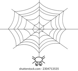 telaraña linda sin costura vectorial