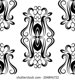 Vector. Seamless damask pattern