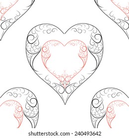Vector. Seamless damask pattern