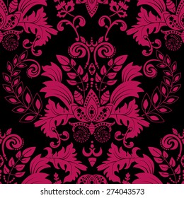 Vector seamless damask pattern