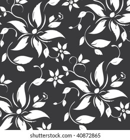 Vector. Seamless damask wallpaper