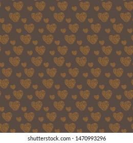 Vector seamless dark and gloomy halloween symbol with text pattern
