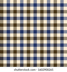 Vector seamless decorative checkered pattern, modern style madras