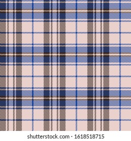 Vector seamless decorative checkered pattern, modern style madras
